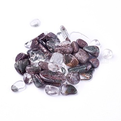 Perles de quartz lodolite naturelles, non percé / pas de trou, puces, 7~16x5~12x3~7mm, environ 100 g /sachet 