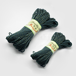 Knitting Baby Yarns, with Wool and Velvet, Cadet Blue, 4mm, about 100g/roll: 4rolls, 50g/roll: 2rolls, 6rolls/bag