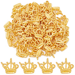 Sunnyclue 70pcs pendentifs en alliage de style tibétain, couronne, or, 22x19.5x4mm, Trou: 1mm