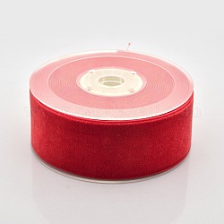 Полиэстер бархат лента для упаковки подарка и украшения празднества, красные, 1-1/2 дюйм (38 мм), о 20yards / рулон (18.29 м / рулон)