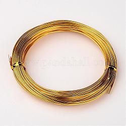 Aluminum Wire, Gold, 1.5mm, 10m/roll