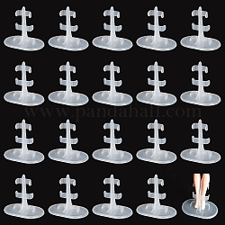 Ph pandahall 20 Uds soportes para figuras soporte de exhibición soportes ajustables para barbie figuras de acción transparentes soporte de pie modelo marco de soporte para figuras de acción modelo 3.1x2x2.9
