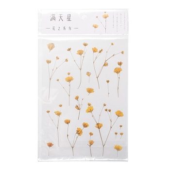 Flower Pattern Self Adhesive Hot Stamping Stickers DIY-I063-01