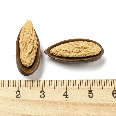 Cabochons décodés en résine opaque&nbsp;RESI-H156-02-21-1