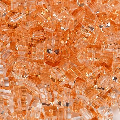 Spray bemalte Glasperlen&nbsp;SEED-A034-01C-1