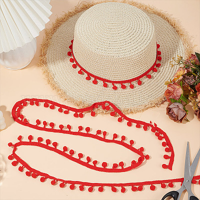 Pompon en polyester&nbsp;DIY-WH0683-63A-1