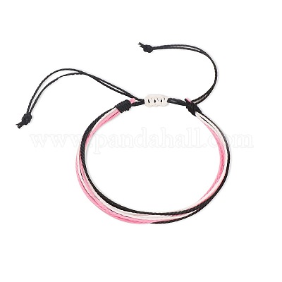 Braccialetto intrecciato con fili di cera in fibra multifilo&nbsp;GN8006-15-1