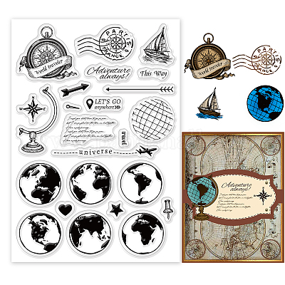 Wholesale PH PandaHall Travel Clear Stamps 