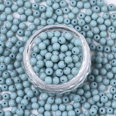 Undurchsichtige Farben Glasperlen&nbsp;SEED-S040-01A-07-1