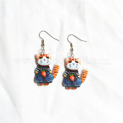 Pendientes colgantes de acrílico de Pascua&nbsp;FS-WG38FCF-04-1