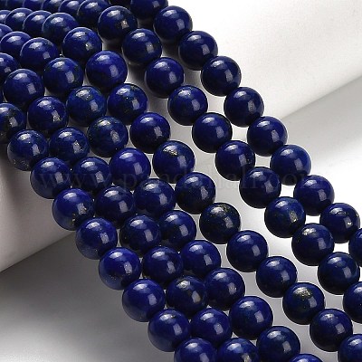 Natürlicher Lapislazuli Perlenstränge&nbsp;G-H329-C01-6mm-1