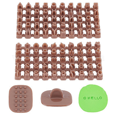 Wholesale CRASPIRE Keoker Letter Stamps for Clay Polymer Clay Cutters Set  Clay Earring Cutters Letters Brown Alphabet Number Clay Cutters Set for Clay  Biscuit Pastry Baking Fondant Cake 