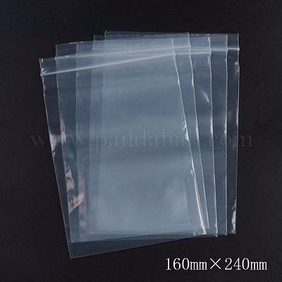 100PCS Grip Seal Bags Resealable Clear Plastic ZIP LOCK Polythene bags Home Bags 