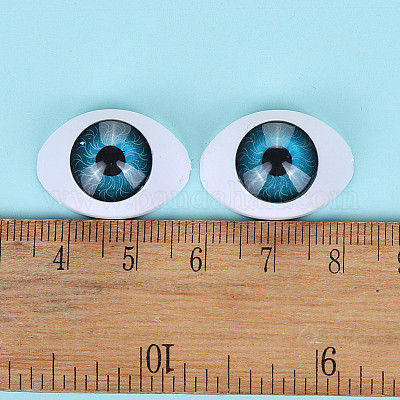 Lot De 8 Yeux Globes En Plastique Pour Poupée Ou Décoration Halloween – Sans Marque – Neuf – Pour Bricolage Et Créations