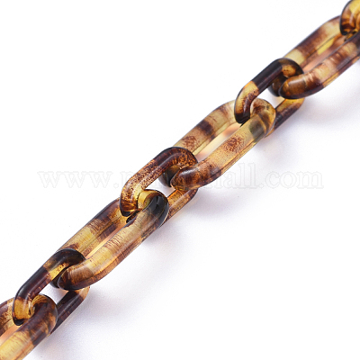 Handgefertigte Acryl Figaro Ketten&nbsp;AJEW-JB00595-1