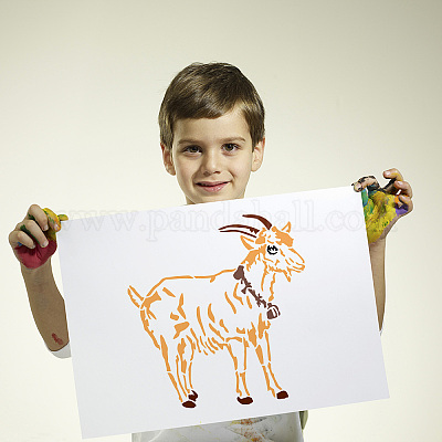 Drawing Stencils for Kids (8 pcs) // FARM ANIMALS