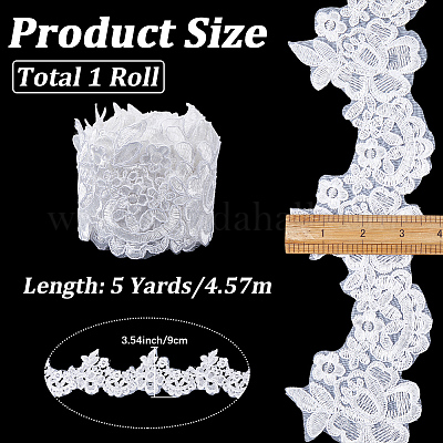 5 Yards Polyester-Spitzenbesatz&nbsp;OCOR-GF0005-67-1