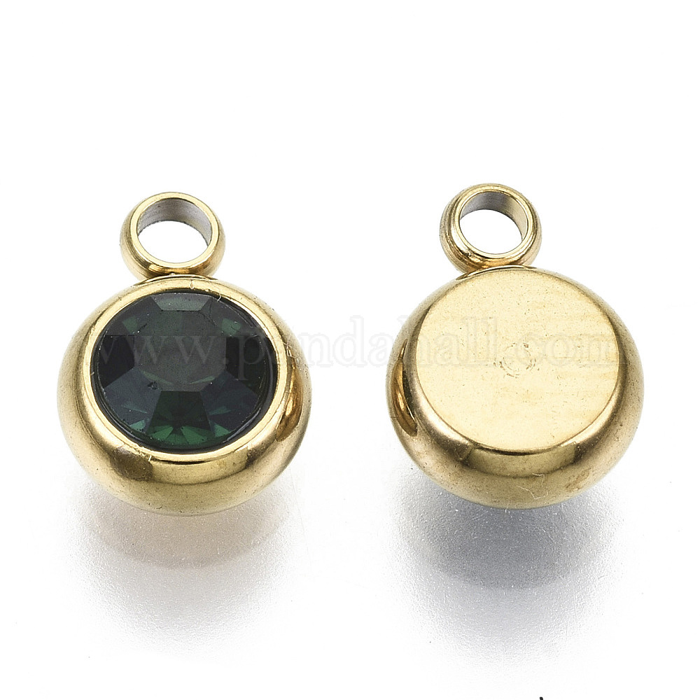 UNICRAFTALE 60 Pièces 2 Tailles 25mm/35mm Verre à Vin Charmes Anneaux 316L En Acier Inoxydable Cerceau Boucle D'Oreille Résultats Or Et Acier Inoxydable Couleur Boucle D'Oreille, Broches 0.8mm