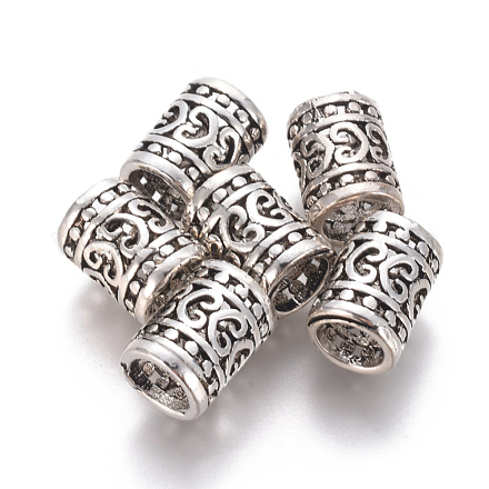 Thai Sterling Silver European Beads STER-G029-33AS-1