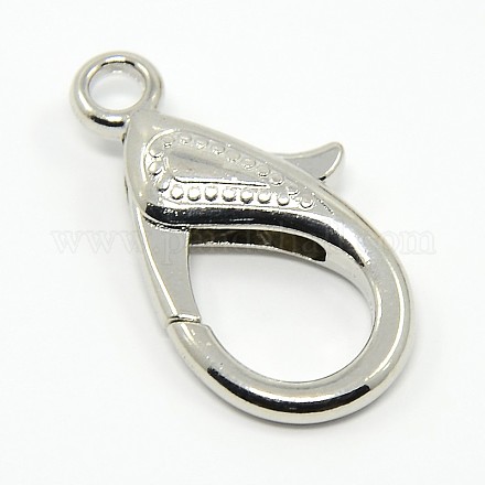 Tibetan Style Alloy Lobster Claw Clasps X-PALLOY-O027-P01-1