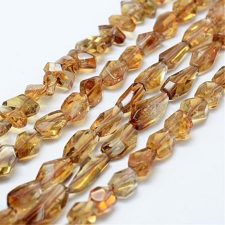 Natural Citrine Beads Strands G-K180-O06-1
