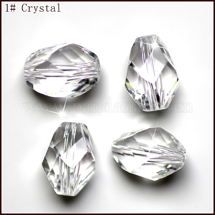 Imitation Austrian Crystal Beads SWAR-F077-9x6mm-01-1