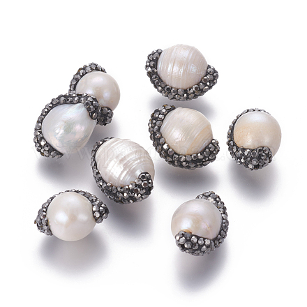 Perle coltivate d'acqua dolce perla naturale PEAR-F015-11-1