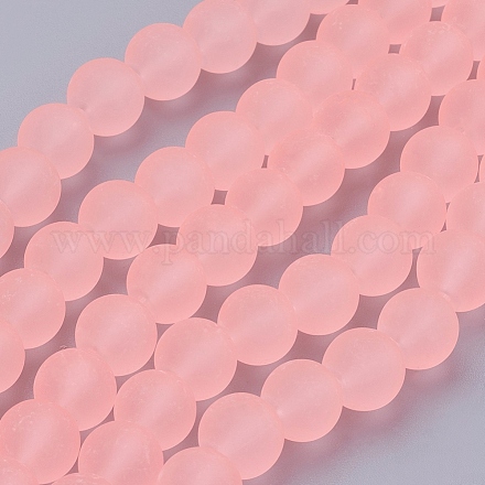Chapelets de perles en verre transparent GLAA-S031-10mm-28-1