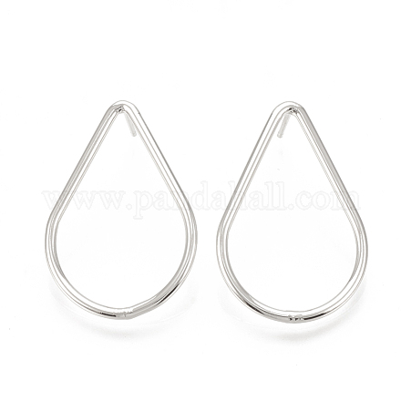 Brass Stud Earrings KK-T029-08P-1