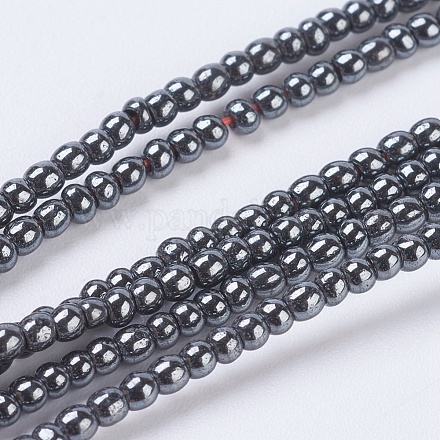 Non-Magnetic Synthetic Hematite Beads G-H1074-1-1