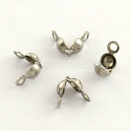 Stainless Steel Bead Tips X-STAS-R061-01-1