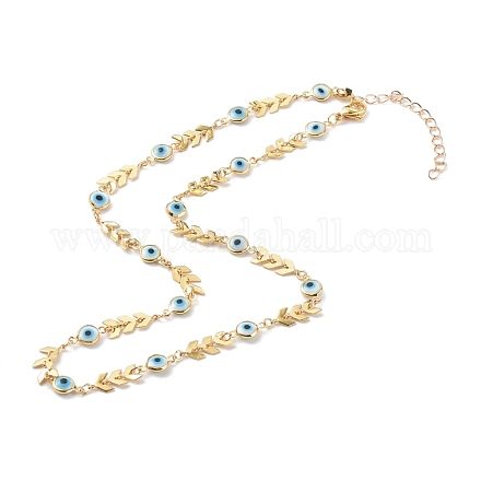 Brass Cobs Chain Necklaces NJEW-JN03457-1