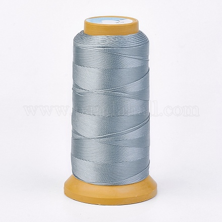 ポリエステル糸  カスタム織りジュエリー作りのために  ライトスチールブルー  0.2mm  約1000m /ロール NWIR-K023-0.2mm-18-1
