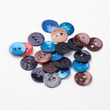 2-Hole Shell Buttons BUTT-L019-01B-1