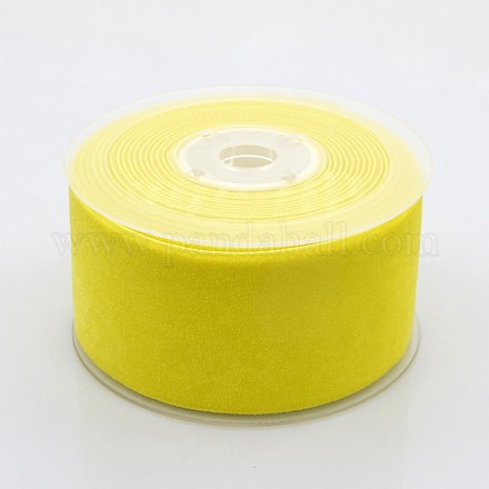 Ruban de velours en polyester pour emballage de cadeaux et décoration de festival SRIB-M001-50mm-640-1