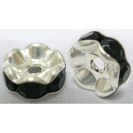 Entrepieza de abalorios de Diamante de imitación X-RSB04C15-1
