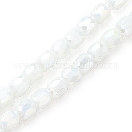 Chapelets de perles en verre électroplaqué EGLA-K015-08I-1