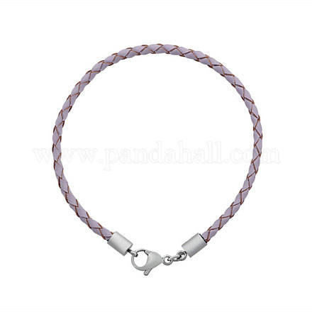 Braided Leather Cord Bracelet Makings MAK-M020-07-A-1