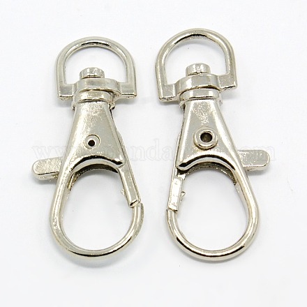 Alloy Swivel Lobster Claw Clasps E168-1