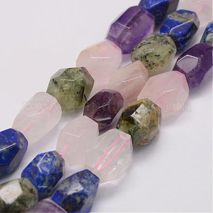 Natural Mixed Stone Bead Strands G-G970-36-1