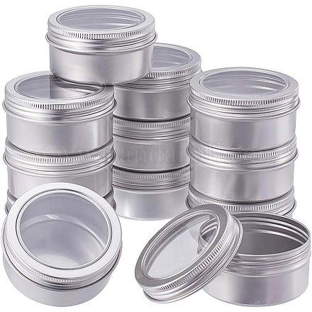 BENECREAT 12 Pcs 80ml Aluminum Tin Jars CON-BC0004-25-80ml-1