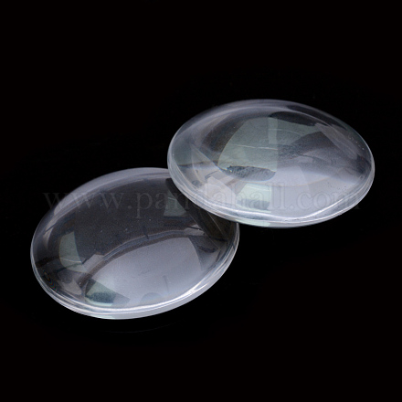 Cabochons de cristal transparente GGLA-R026-58mm-1