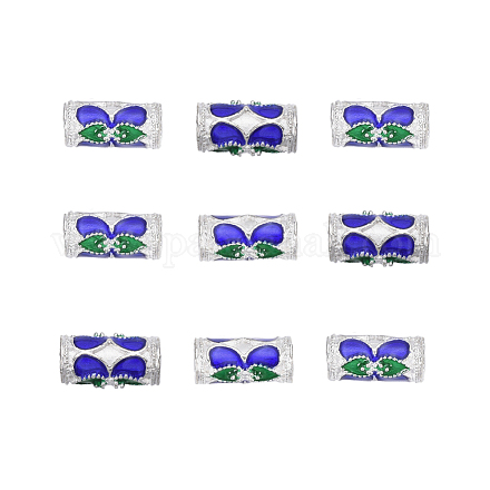 Perlas de esmalte de aleación de estilo chino X-ENAM-L015-17A-S-1