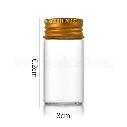 Bottiglie di vetro trasparente contenitori di perline CON-WH0085-75D-02-1