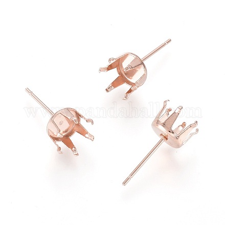 Accessoires de puces d'oreilles en 304 acier inoxydable X-STAS-D448-087RG-8mm-1