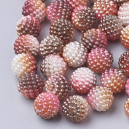Perles acryliques de perles d'imitation OACR-T004-10mm-19-1