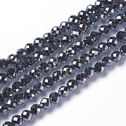 Fili di perline di pietra terahertz G-F596-37-3mm-1