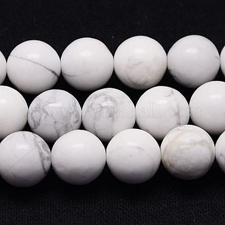 Chapelets de perles en howlite naturelle TURQ-G090-10mm-1