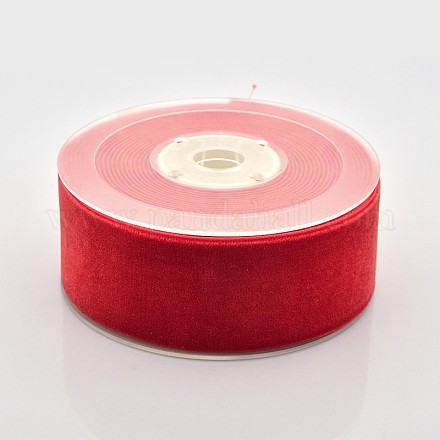 Ruban de velours en polyester pour emballage de cadeaux et décoration de festival SRIB-M001-38mm-235-1