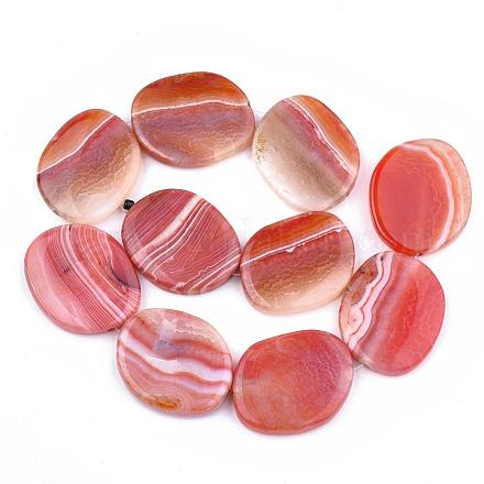 Chapelets de perles en agate naturelle G-S236-04-1